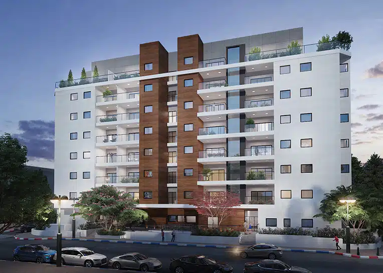 דירות למכירה בפרויקט התחדשות עירונית ברחוב ז'בוטינסקי 4, רעננה.