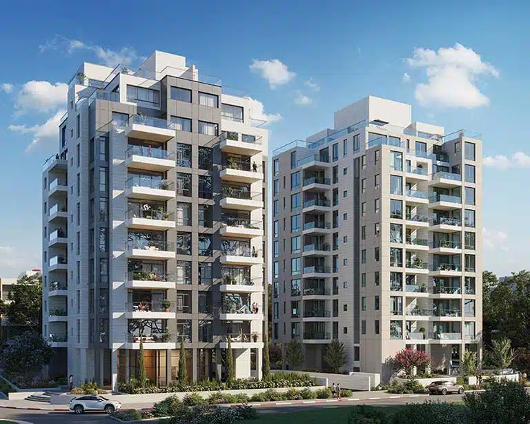 דירות למכירה בפרויקט התחדשות עירונית ברחוב אופסטרלנד 9, רעננה