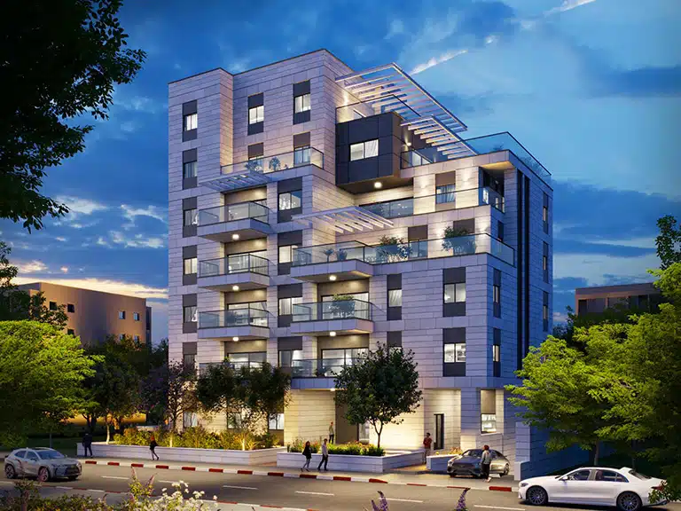 דירות למכירה בפרויקט התחדשות עירונית ברחוב מוצקין 17, רעננה